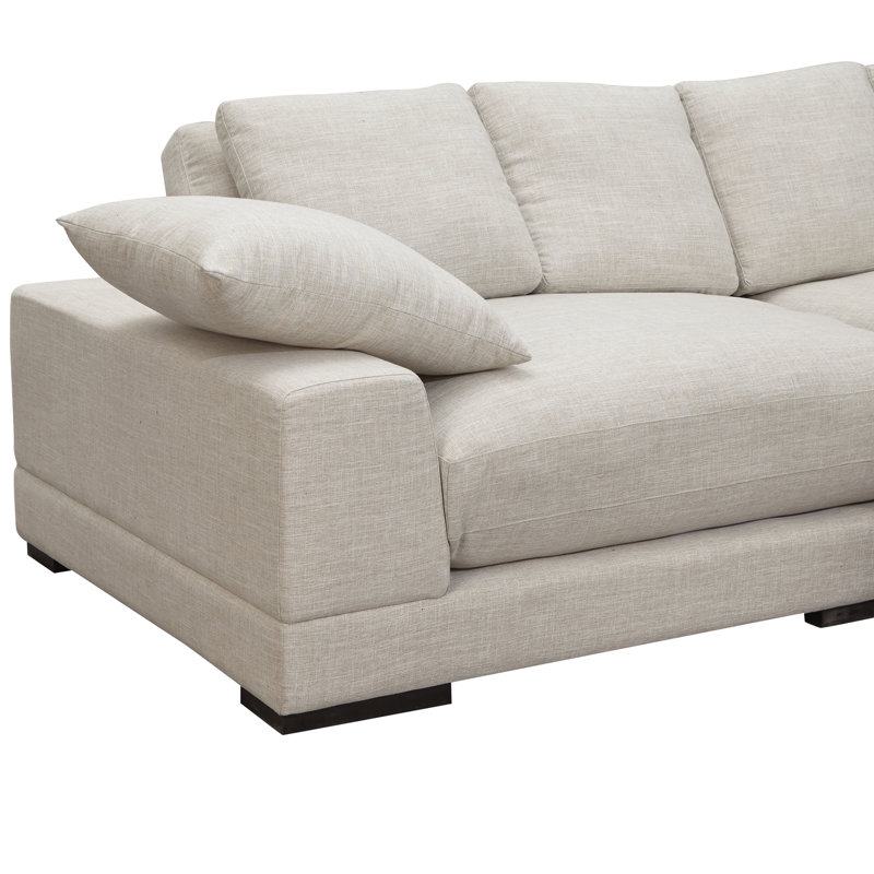Plunge Sectional, Beige Linen