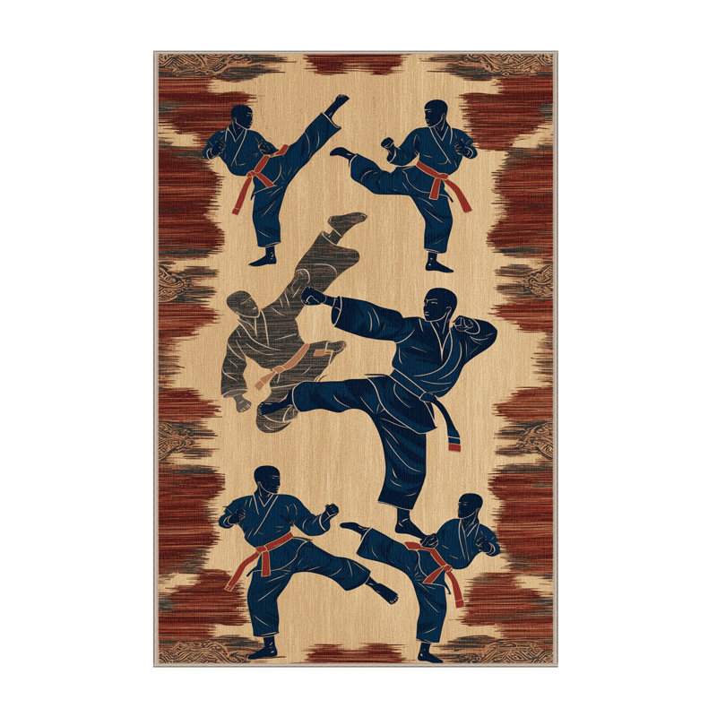  Tapis de sport lavable Taekwondo, Rectangle 6 pi x 9 pi
