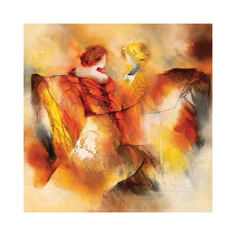 Meet Together I by Wil Lof - Wrapped Canvas Painting, 30.48 cm H x 30.48 cm W