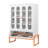 Double Door Shoe Cabinet With Magnetic Adjustable Shelves, 15cm - Proof Design, And Smooth Steel Handle For Use Dual Opening Butterfly Doors, 3 4 Airflow Structure
