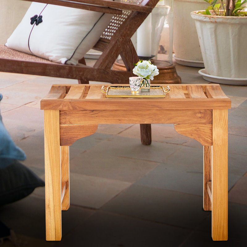 Ingrid Solid Wood Teak Outdoor Bench
