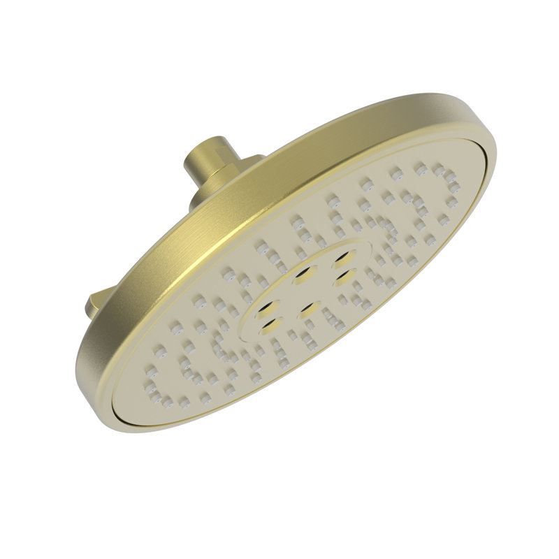 Luxnetic Multi Function Fixed Shower Head, Satin Brass