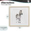 «Minimal Zebra Foal», reproduction encadrée sous verre, conception de Roozbeh-2034105743-2034105728