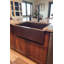 30" Hammered Copper Kitchen Apron Single Basin Sink with Matching Drain and Accessories
