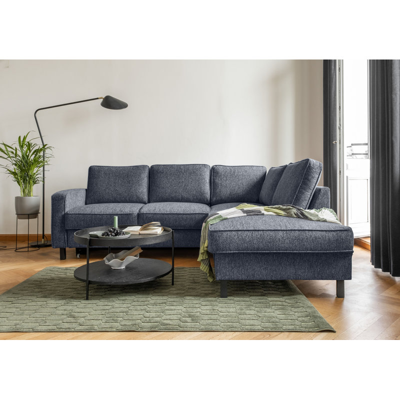 Molly Corner Sofa Bed, Navy Blue, Right Hand Facing