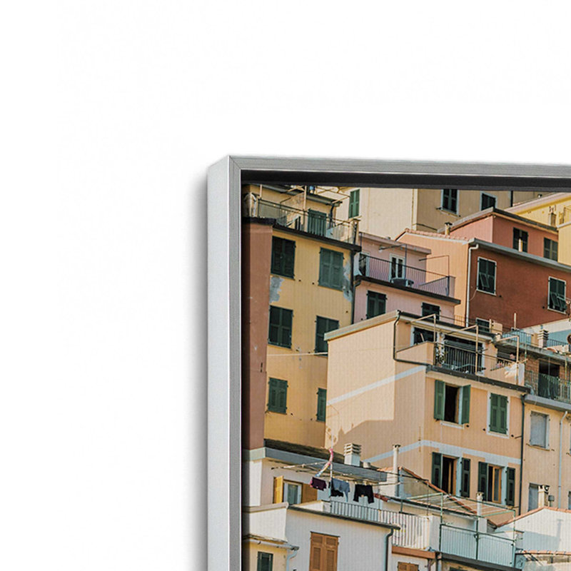 Impression sur toile Hillside Palette, Cadre en chrome poli, H 12,75 po x l 18,75 po x P 1,75 po