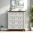 5 Drawer 31.5" W Dresser, White And Brown Chest Of Drawers, Rustic Wood Storage Dresser