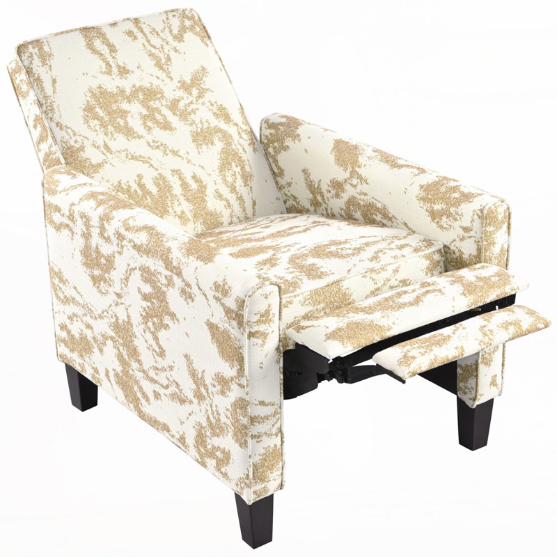 Fauteuil inclinable 27,5 po, Motif floral jaune