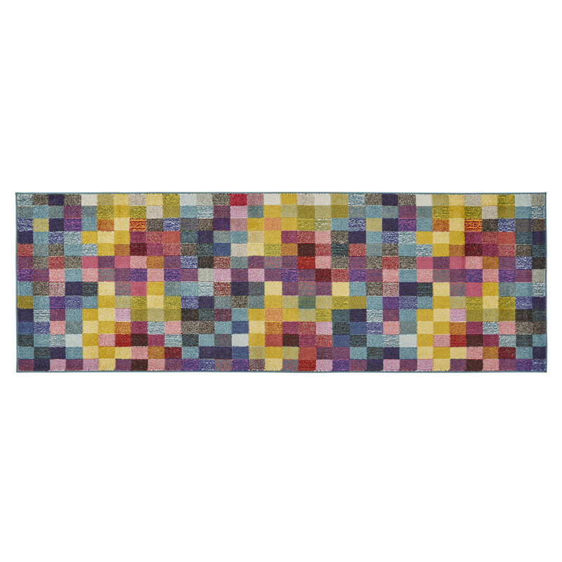 Geometric Area Rug, Runner 80 x 240cm