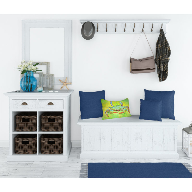 Coussin intérieur/extérieur bleu côtier