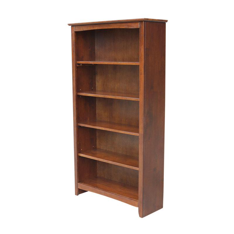 Aspatria Bookcase, (5 Shelves) 60" H x 32" W x 12" D, Espresso