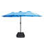Parasol de construction avec base et construction - Cour arrière bleue