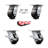 4 Piece Glass Filled Nylon Caster Set