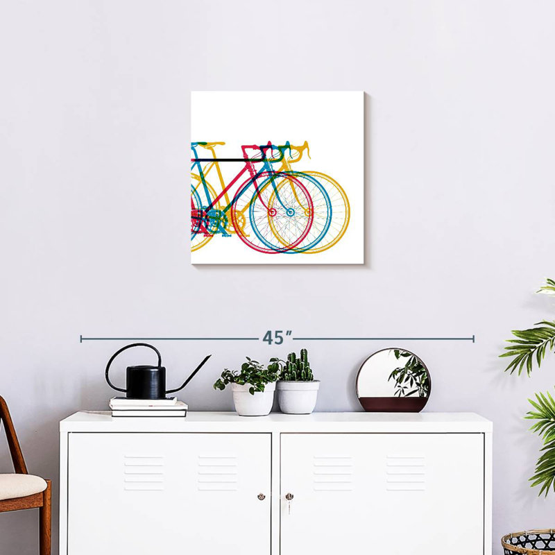 Vélo abstrait Mehar, H 20 po x l 20 po
