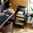 18.9'' W Solid Wood Legs 3-Rattan Drawer Nightstand with Charging Station-2056896388