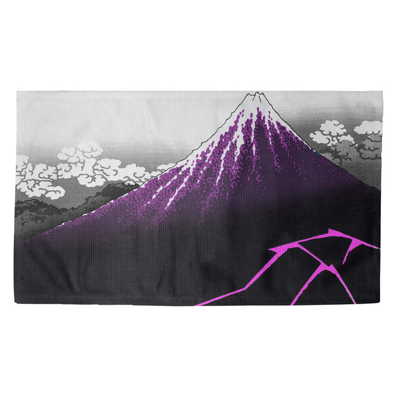 Tapis mauve « L'orage sous le sommet » Clair, Rectangle 2 pi 2 po x 3 pi 4 po