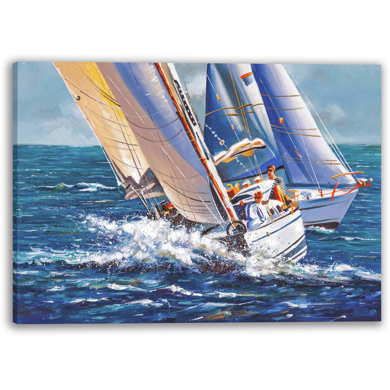 Voile, aventure sur toile tendue, H 12 po x l 16 po