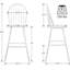 Tabourets de bar 30 po blancs Windsor (ensemble de 2) - Chaises à dossier fuselé en bois massif