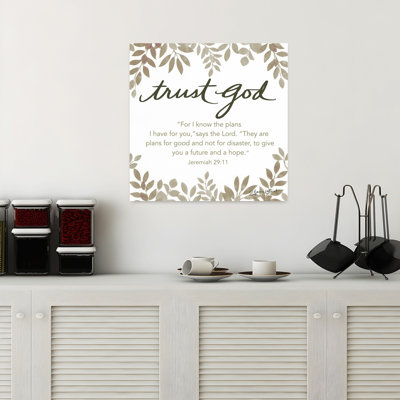 Trust God Abstract Contemporary Art