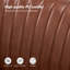 Causeuse moderne en similicuir sans accoudoirs Leona-1624575690
