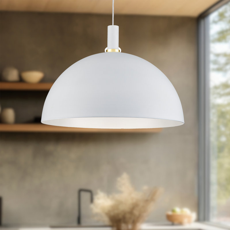 Archibald 1 - Light Pendant, White, 16" H x 24" W x 24" D