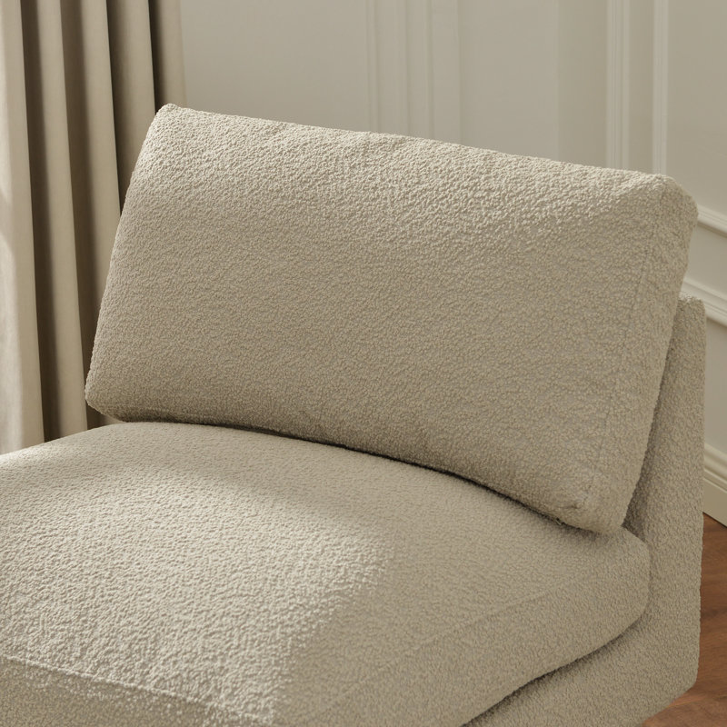 Fauteuil de chambre rembourré 34 po Woolf, Boucle d'avoine