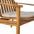 Outdoor Patio Acacia Wood Patio Armchair