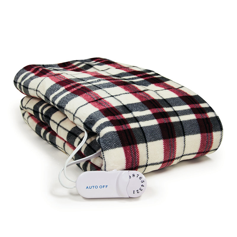 Jeté électrique en peluche micro