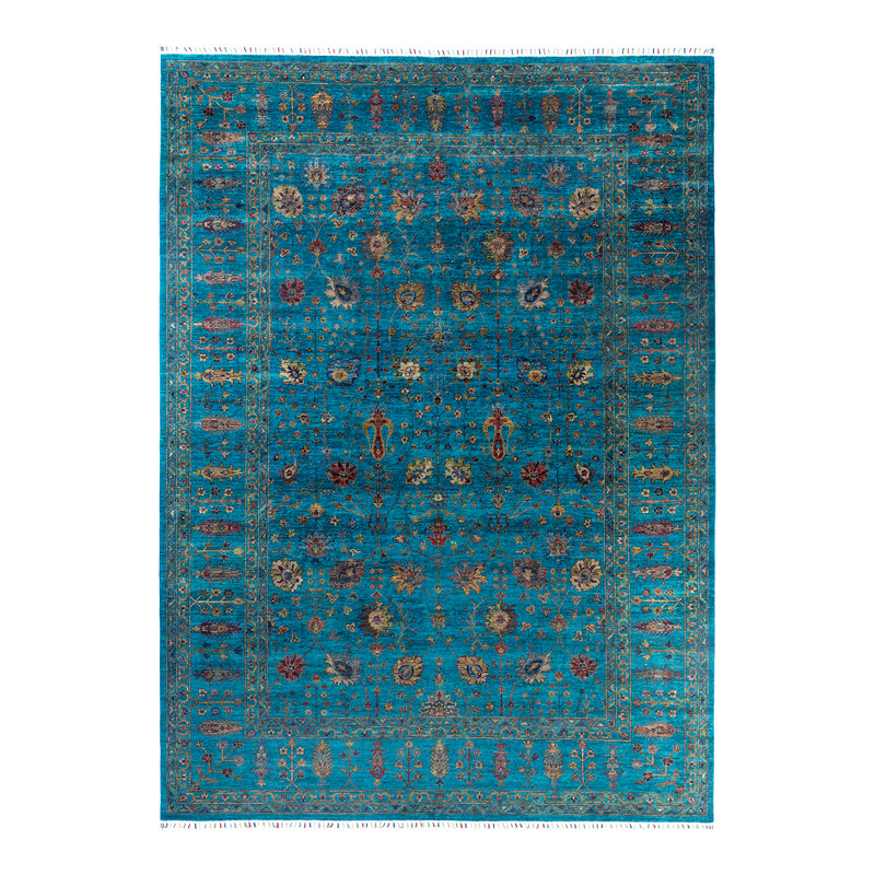 One-of-a-Kind Rectangle 8'10" X 12' Hand Knotted Area Rug
