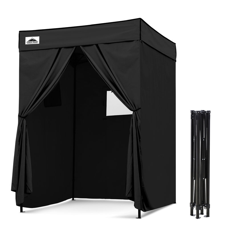 60'' W x 60'' D Steel Pop-Up Canopy Canopy, Black
