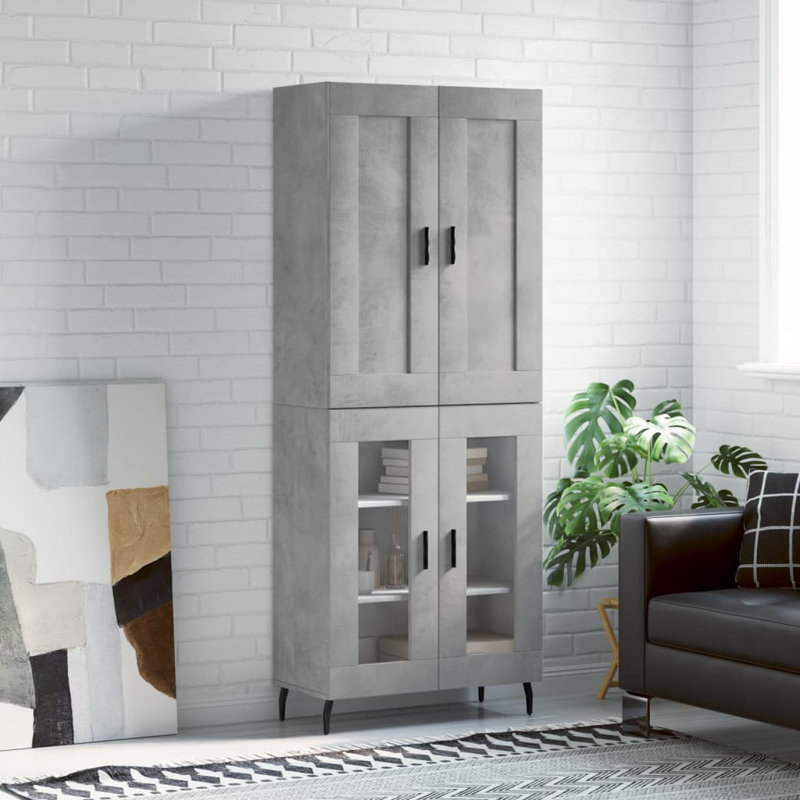 Bhupender 69.5cm Sideboard, Concrete Grey