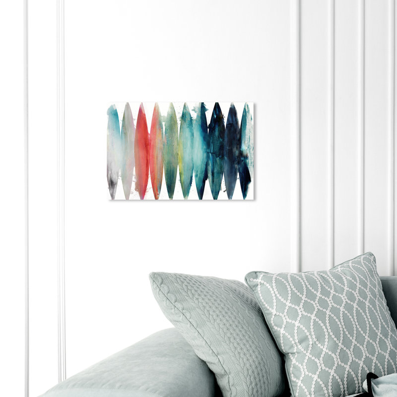 «Abstract Paradise Found», reproduction d'art sur toile, H 20 po x l 30 po x 1,5 po, Toile tendue