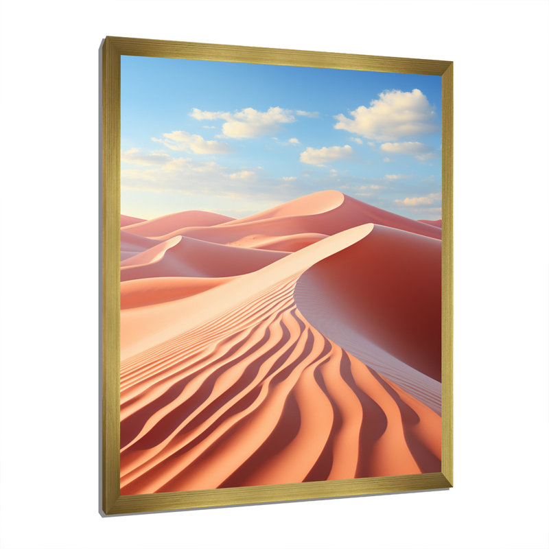 «Avanthika Desert Photo Sunkissed Sands I», reproduction sur toile, H 32 po x l 16 po x P 1 po, Or