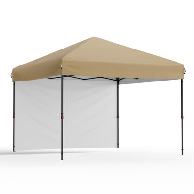 10x10 Pop Up Canopy Tent Outdoor Canopy One-Person Set Up Heavy Duty Commercial Instant Tent Shelter