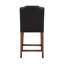 Chaise de comptoir rembourrée de mousse avec assise festonnée et durabilité Fabrication en bois franc séché au four
