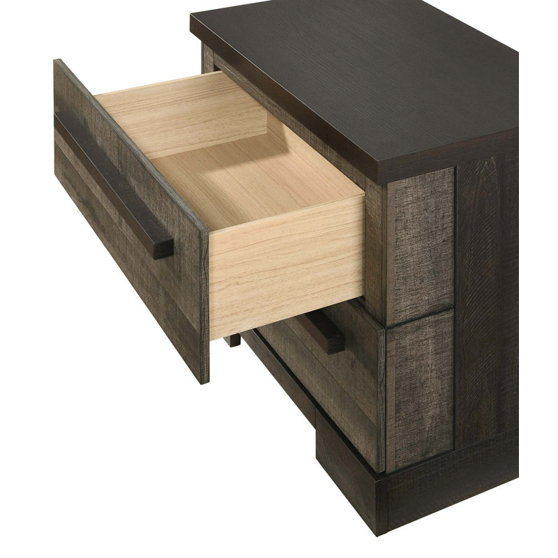 Table de chevet contemporaine à 2 tiroirs 1pc