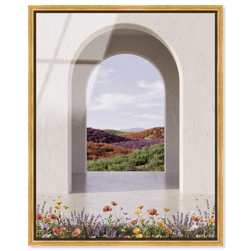 Window to Paradise High-Gloss Frameless Acrylic Glass Wall Art Landscape & Nature Print by Oliver Gal, Ready to Hang, 16 x 20