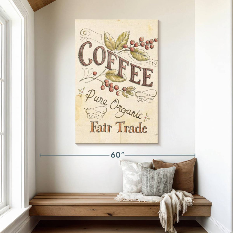 Tergel Authentic Coffee I, 48" H x 32" W