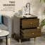 Presque 45cm W Manufactured Wood Bedside Table