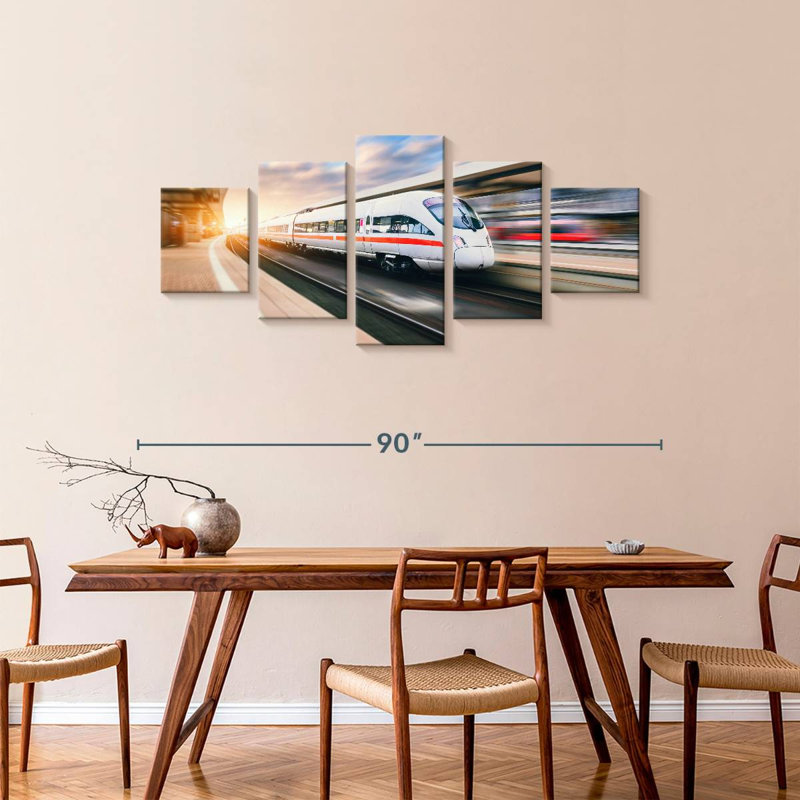 High Speed Train, 36" H x 80" W