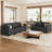 Ayden Hunsicker 2-Pieces Linen Couch Modular Sectional Sofa Storage Seat Sofa Set For Apartment Livingroom Lounge, 2-Seat & 3-Seat Sofa Set-371501525