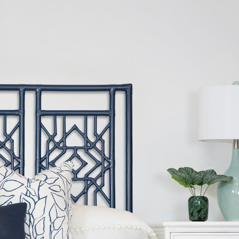 Lit standard bas Tulum, Bleu marine, Simple extra long