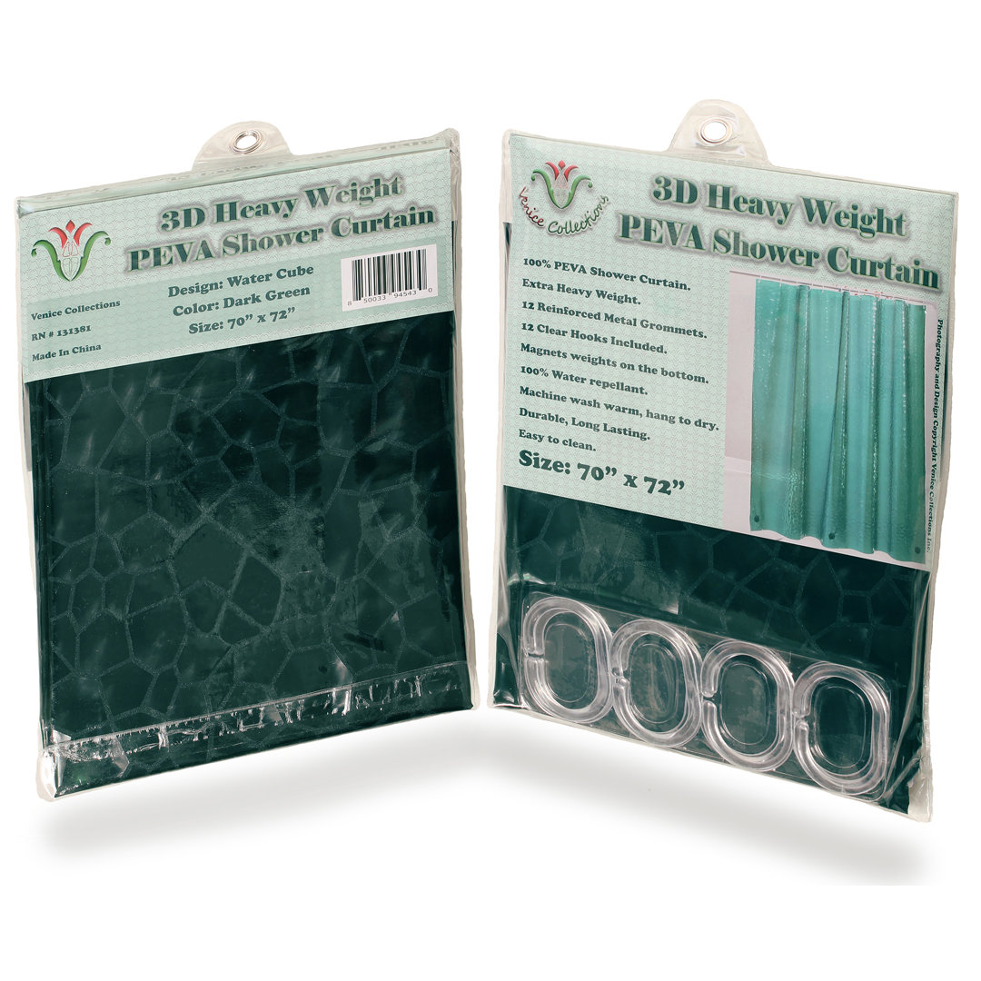 100 % PEVA Water Cube with Hooks Included Venice Collections