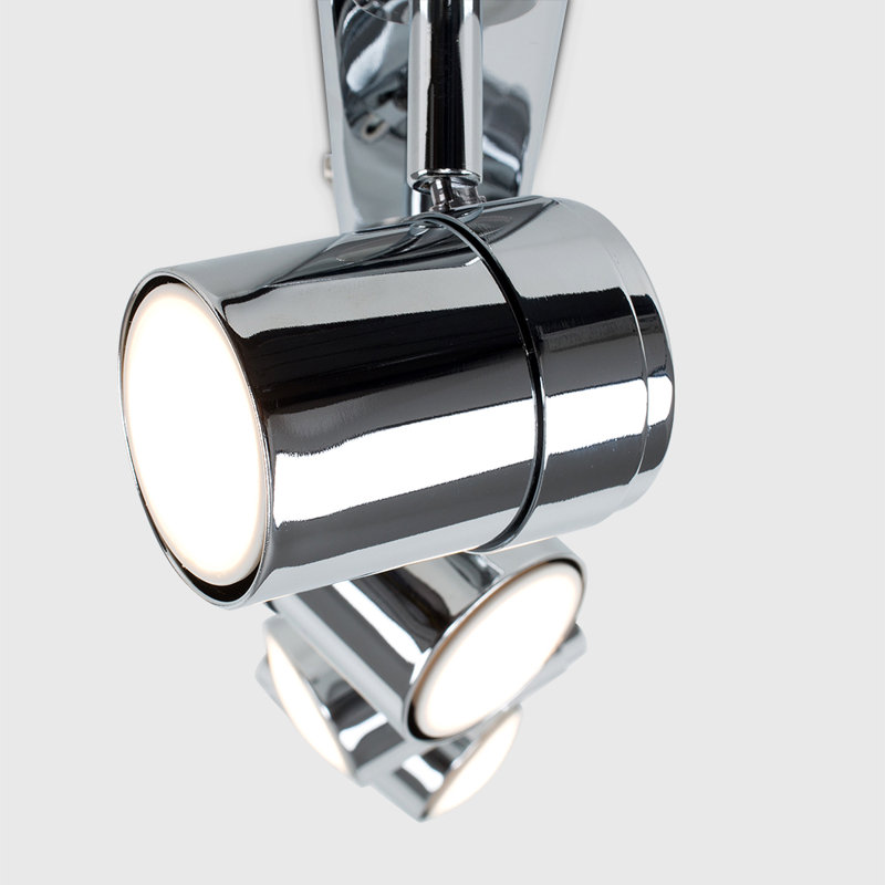 Lacey 4-Light 54cm Ceiling Spotlight, Chrome, No Bulb
