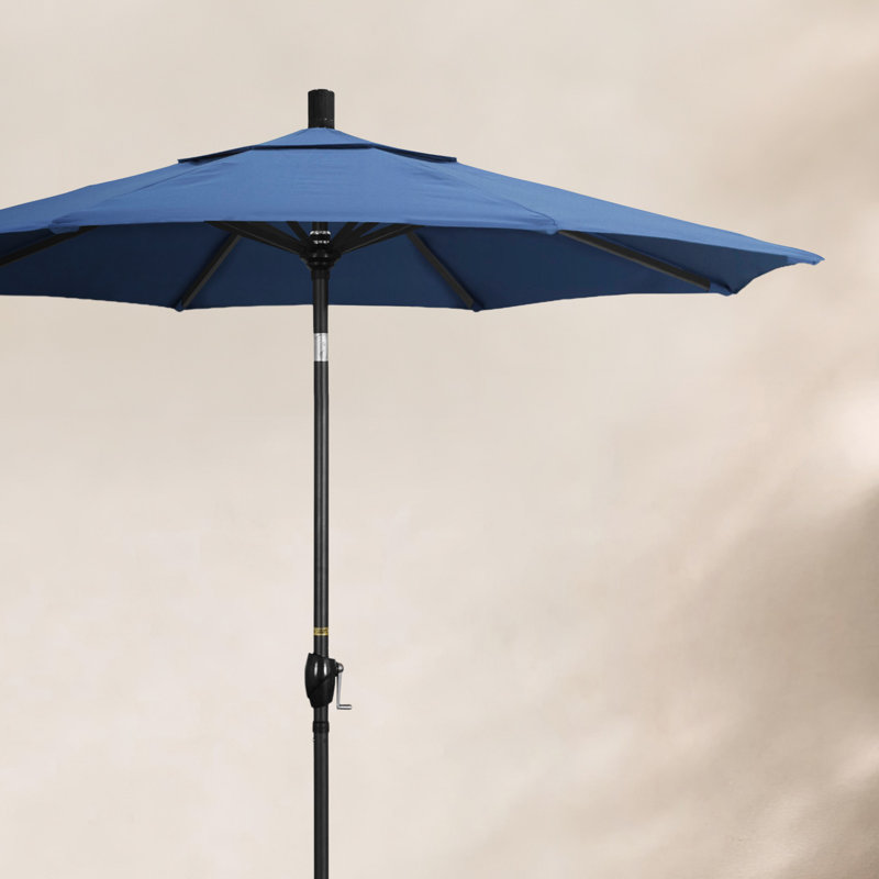 Parasol de marché 7,5', Pacifique, Bronze, Toile Capri Performance