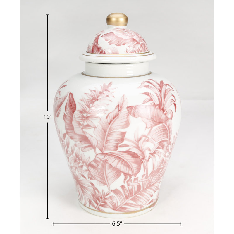 Kevern Porcelain Ginger Jar, Pink