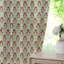 Fabdivine Soft, Bohemian Pure Linen Fabric with Blackout Pink and Brown Floral Handmade Block Print Room Darkening Pinch Pleated Curtains, 27x120 Inches Window Hook Drapes, 2 Panel Set, Rishi-2076036079