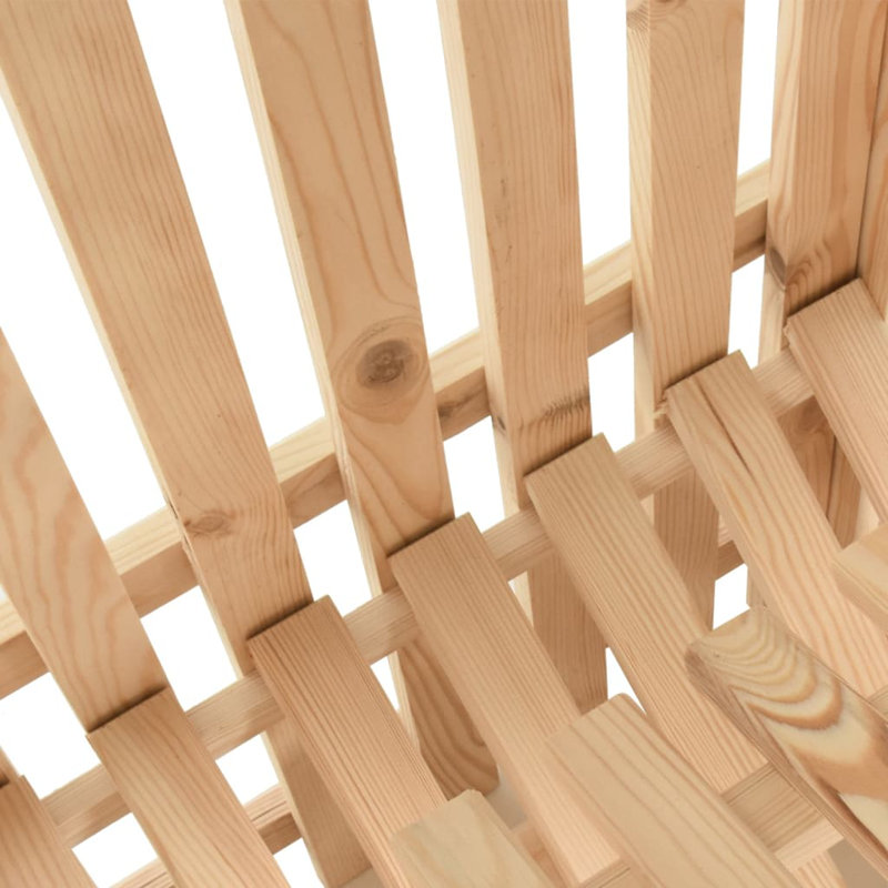 Caisse en bois massif VidaXL