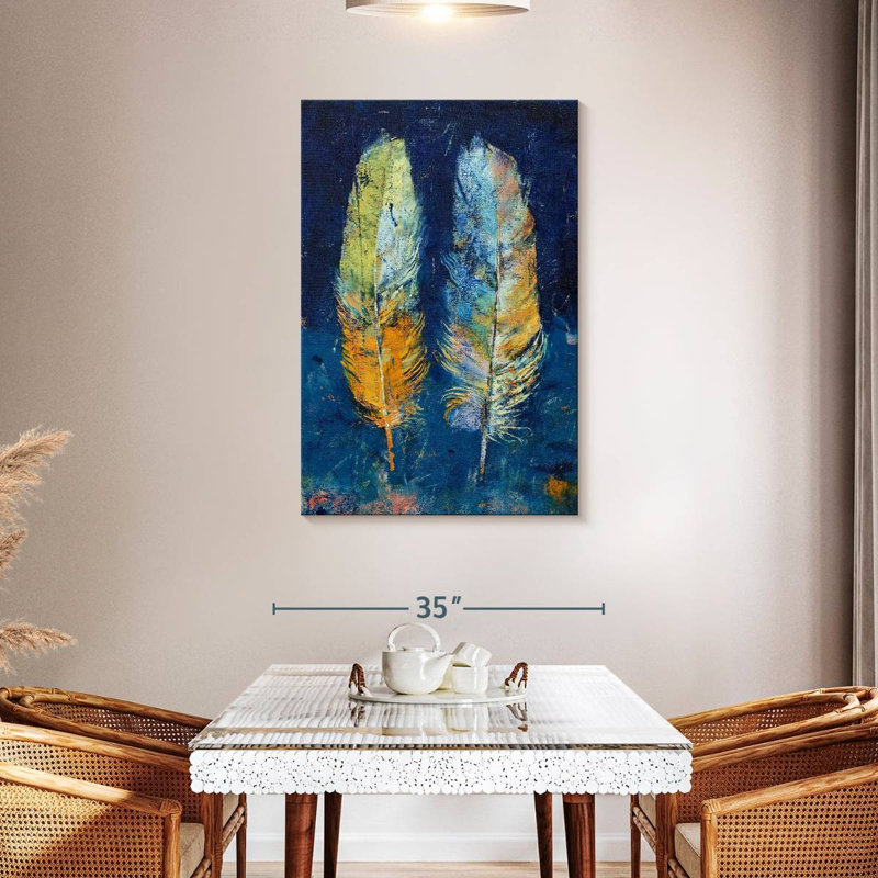 Kerner Feathers Duo, 45" H x 30" W