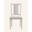 Ensemble de 2 chaises d'appoint Marta en lin et finition naturelle beige